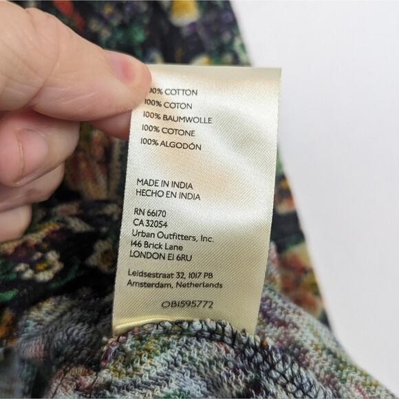 Free People Night Garden Combo Rudi Ruffle Long Sleeve Crop Top - Picture 9 of 9